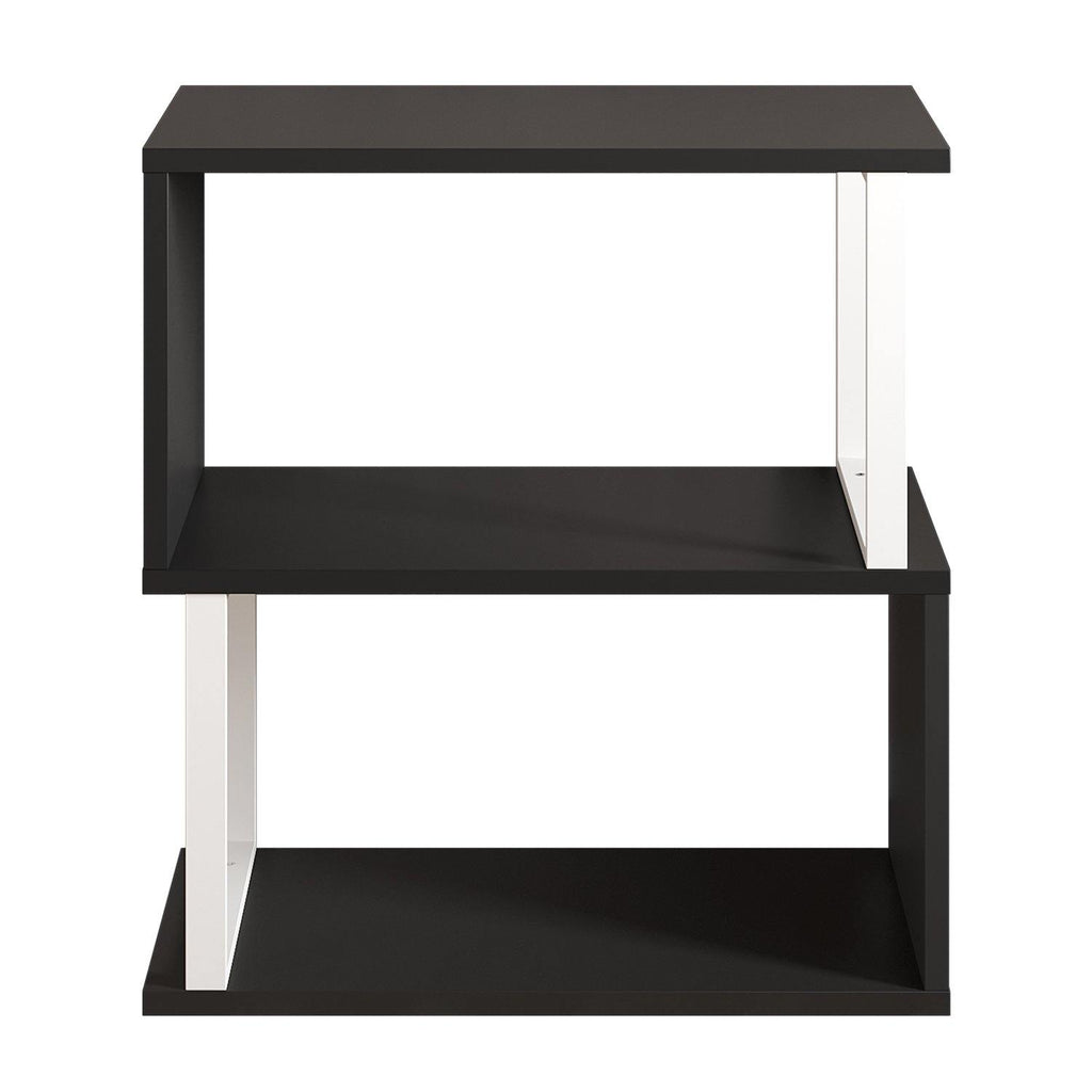 Lima 25'' Metal Wood Side End Table
